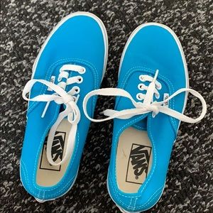 Bright blue vans